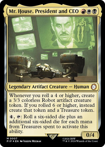 Mr. House, President and CEO (Universes Beyond: Fallout) Light Play Foil