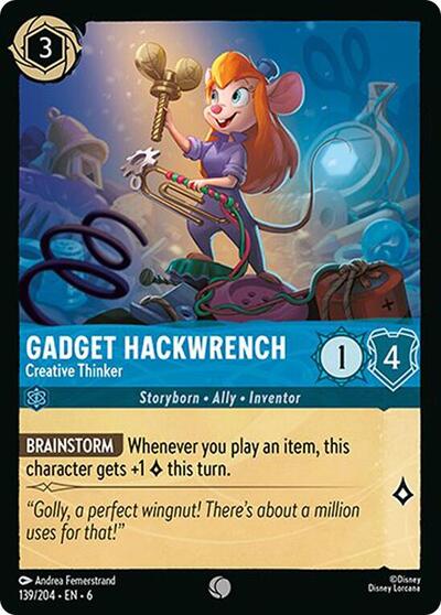 Gadget Hackwrench - Creative Thinker (Azurite Sea) Near Mint