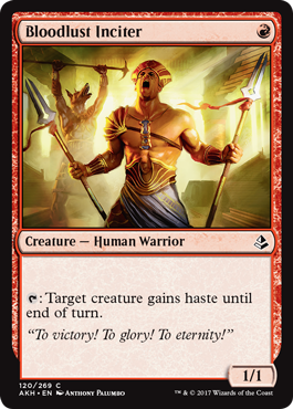 Bloodlust Inciter (Amonkhet) Light Play Foil