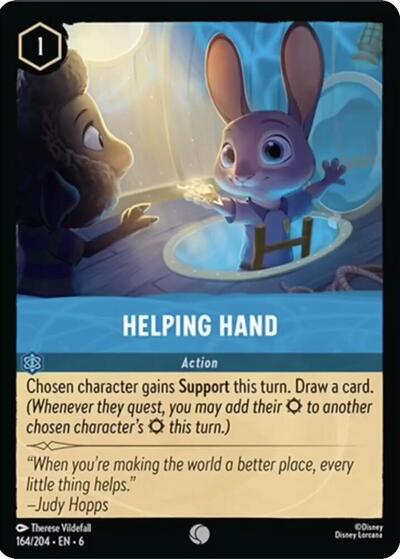 Helping Hand (Azurite Sea) Near Mint Cold Foil