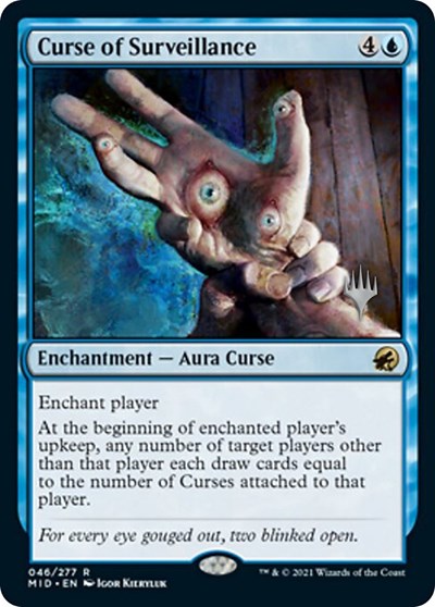 Curse of Surveillance (Promo Pack: Innistrad: Midnight Hunt) Light Play
