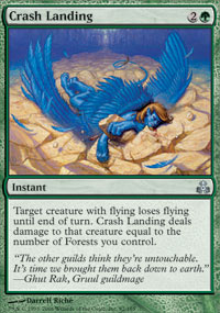 Crash Landing (Guildpact) Light Play Foil