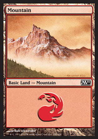 Mountain (242) (Magic 2011 Core Set) Light Play