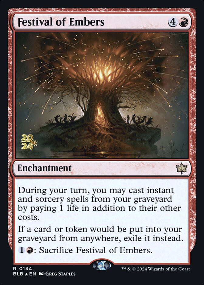 Festival of Embers (Promos: Prerelease Cards) Near Mint Foil