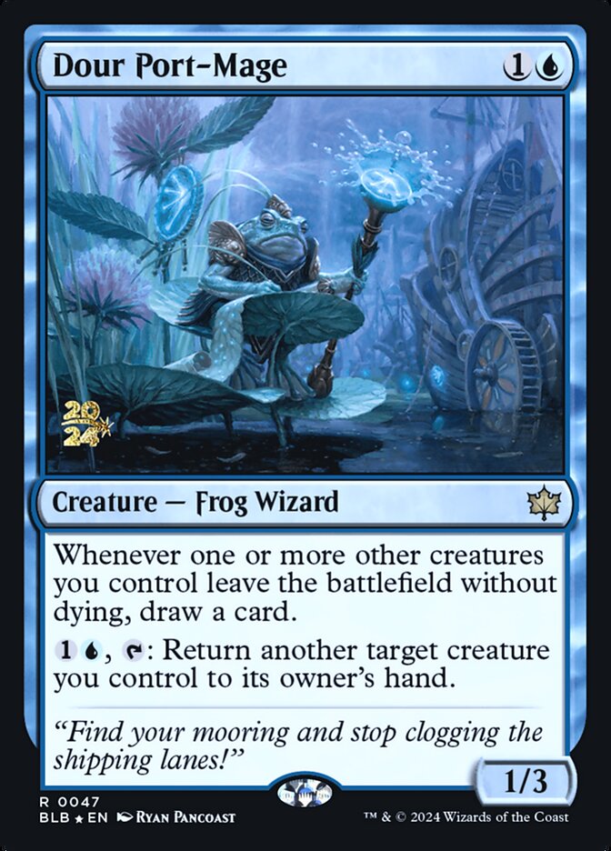 Dour Port-Mage — Bloomburrow prerelease (PBLB 47s), English