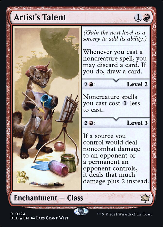 Artist's Talent — Bloomburrow prerelease (PBLB 124s), English
