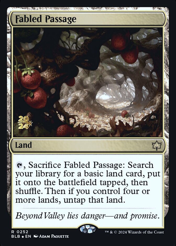 Fabled Passage (Promos: Prerelease Cards) Medium Play Foil