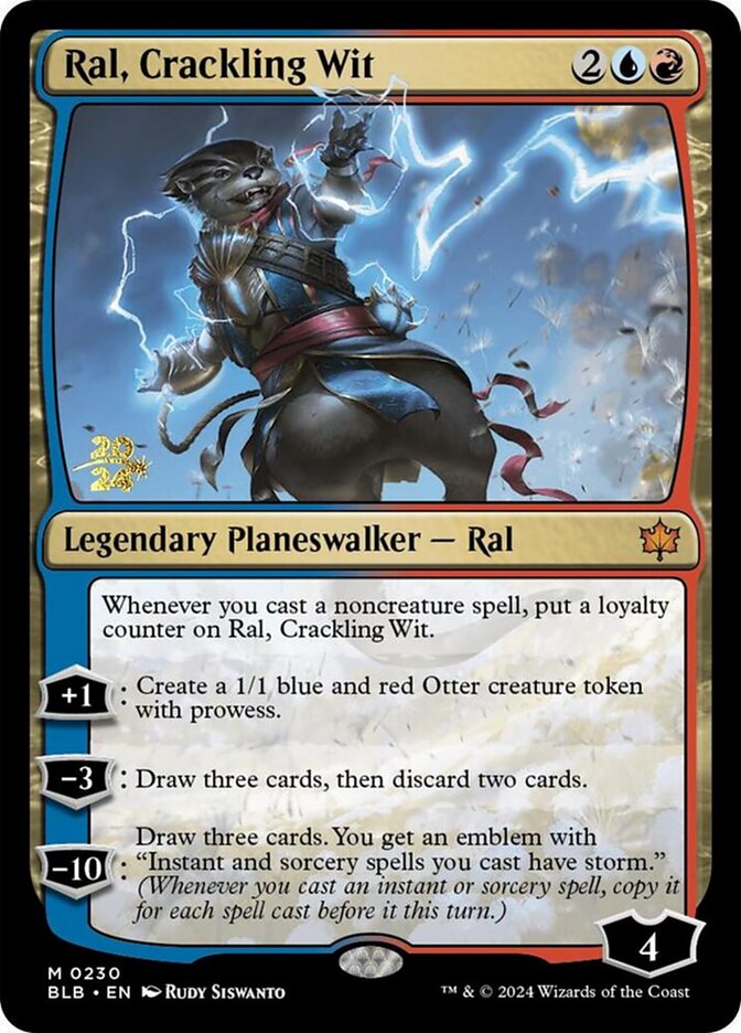 Ral, Crackling Wit — Bloomburrow prerelease (PBLB 230s), English