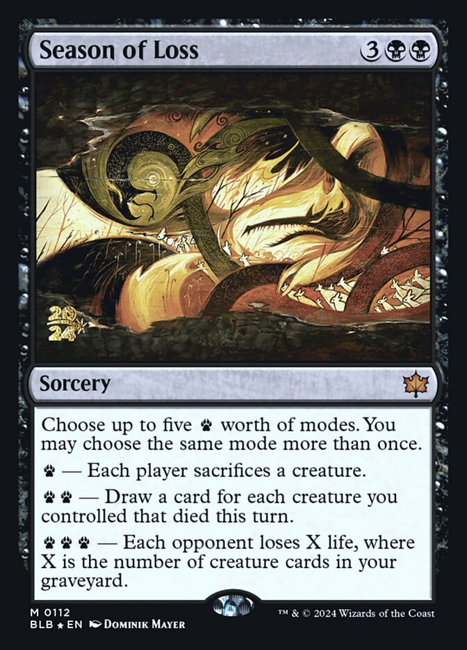 Season of Loss (Promos: Prerelease Cards) Near Mint Foil