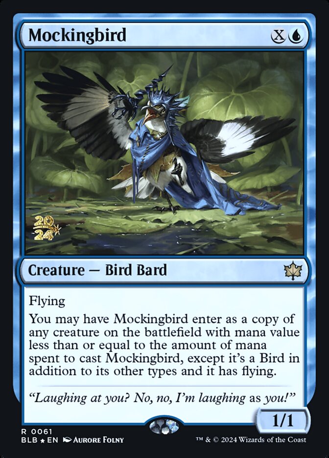 Mockingbird — Bloomburrow prerelease (PBLB 61s), English