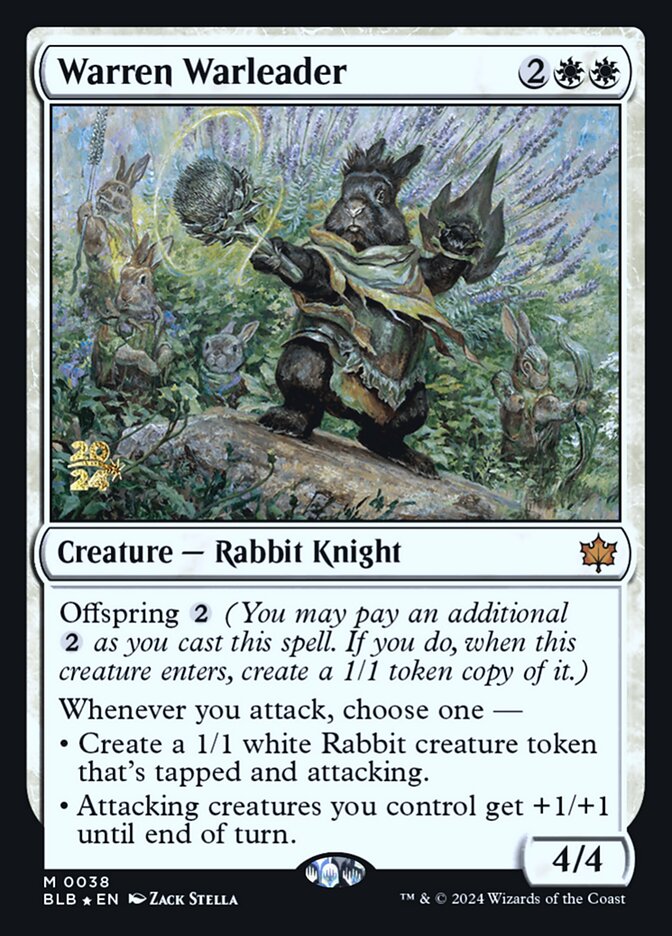 Warren Warleader (Promos: Prerelease Cards) Medium Play Foil