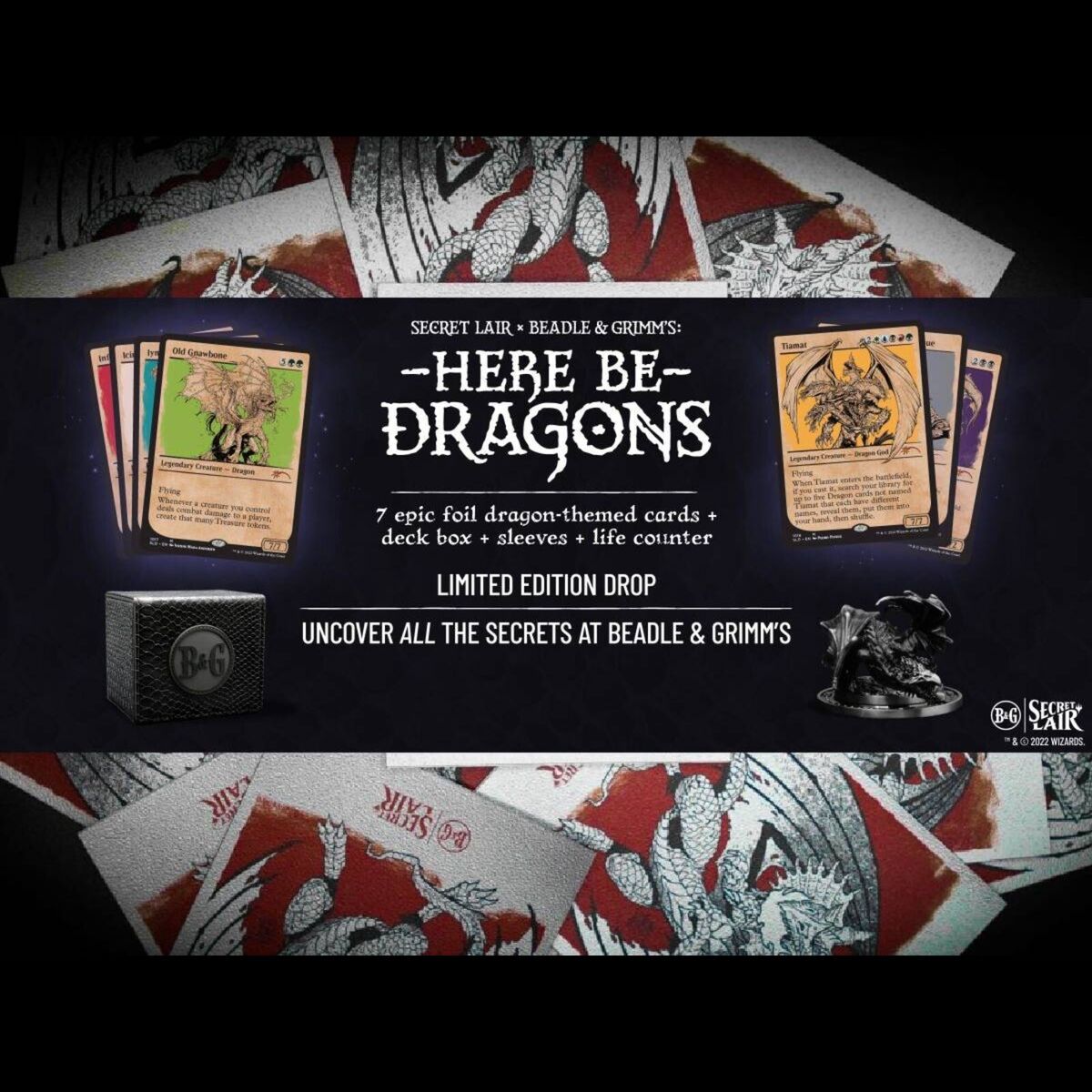 Magic the Gathering Secret Lair: Beadle and Grimm's Here Be Dragons