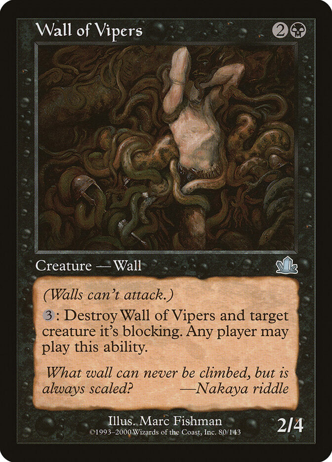 Wall of Vipers (Prophecy) Light Play Foil