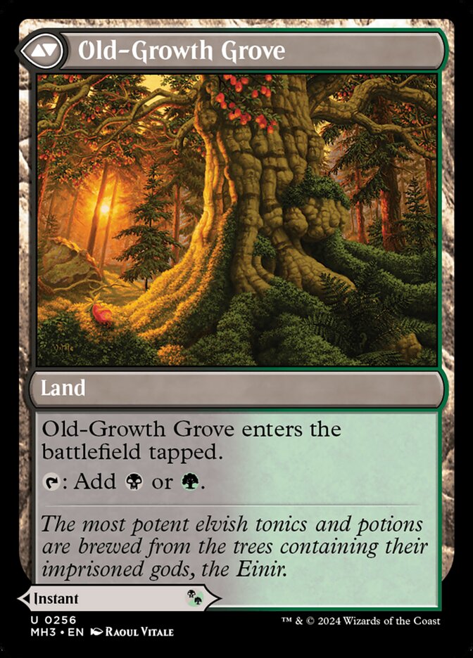 Back face of Old-Growth Grove