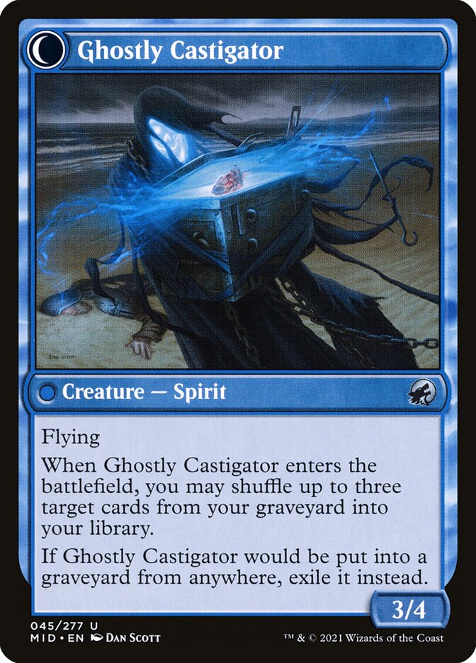 Back face of Ghostly Castigator
