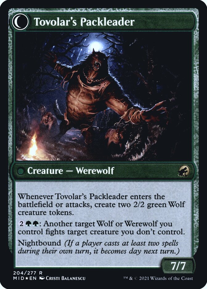 Back face of Tovolar's Packleader