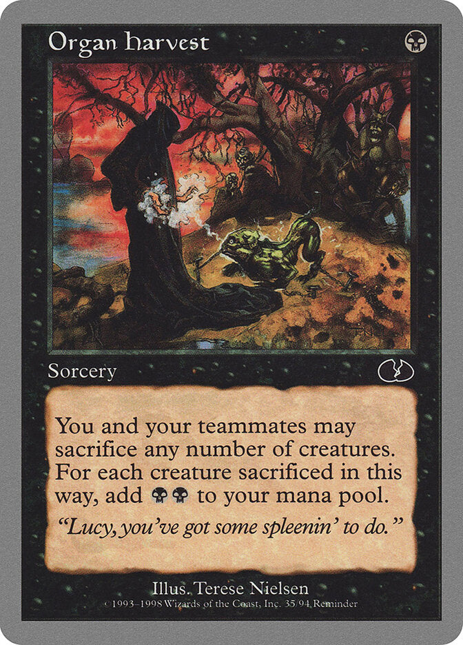 Organ Harvest (Unglued) Near Mint