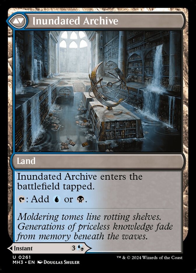 Back face of Inundated Archive