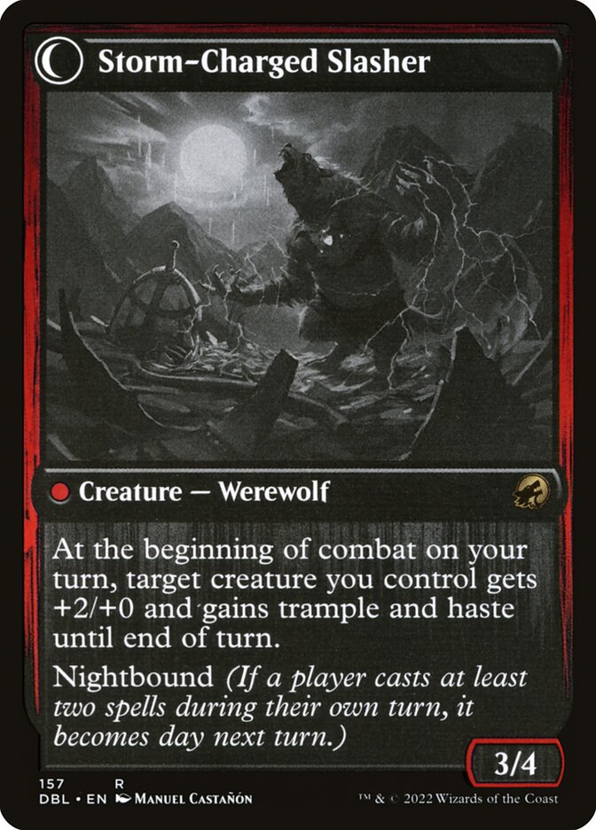 Back face of Storm-Charged Slasher