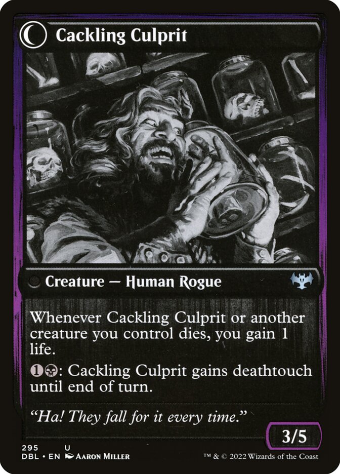 Back face of Cackling Culprit