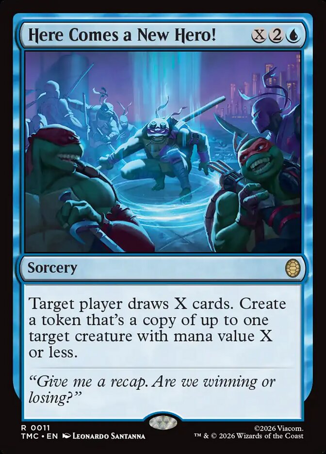 Here Comes a New Hero! (Surge Foil) (Commander: Teenage Mutant Ninja Turtles) Near Mint Foil