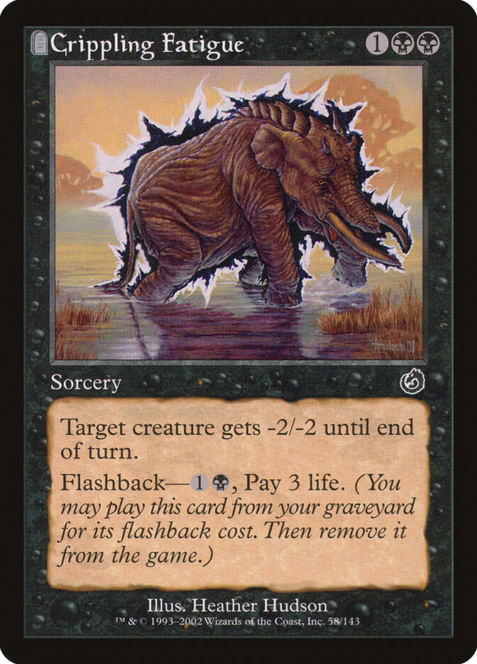 Crippling Fatigue (Torment) Damaged / Poor Foil