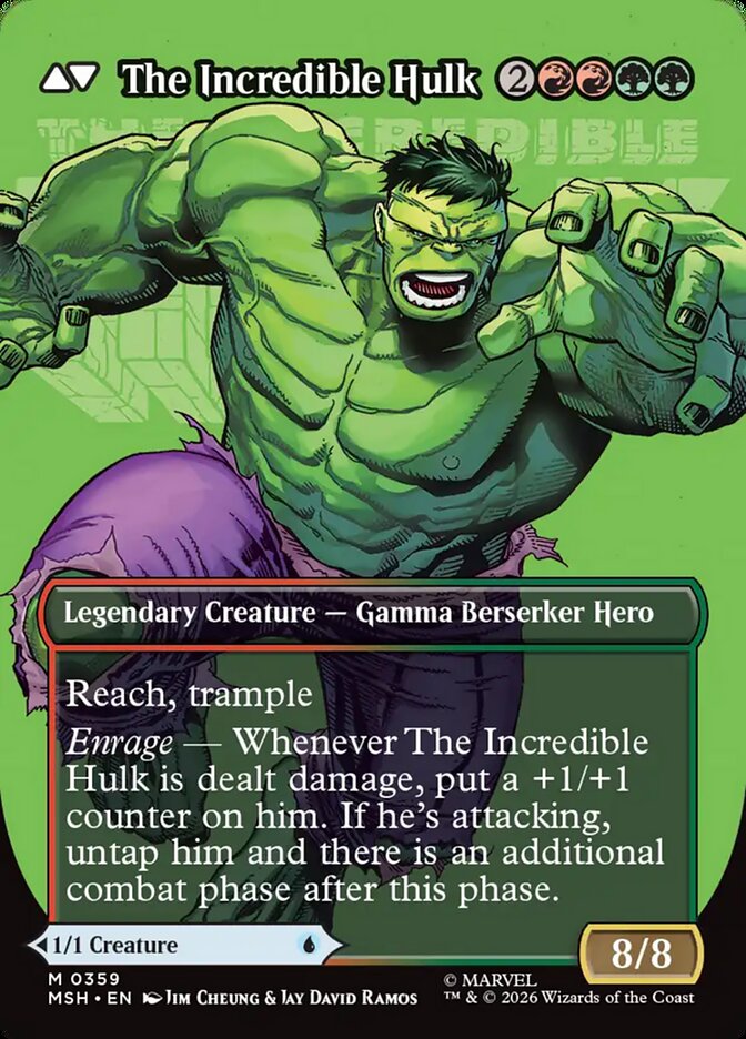 Back face of The Incredible Hulk