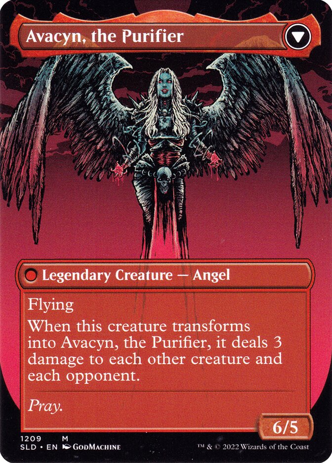 Back face of Avacyn, the Purifier