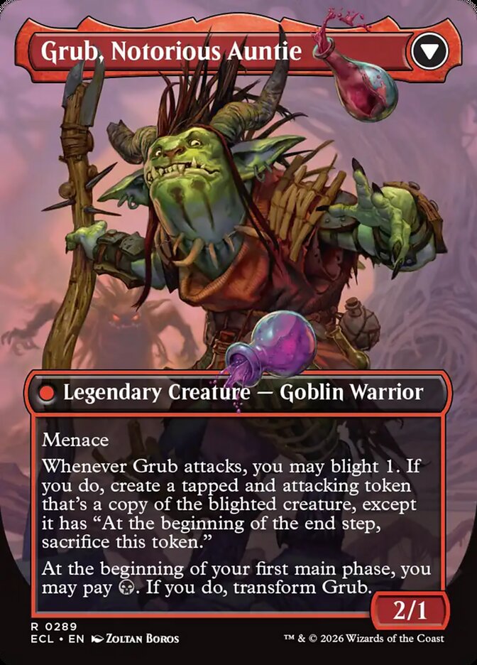Back face of Grub, Notorious Auntie