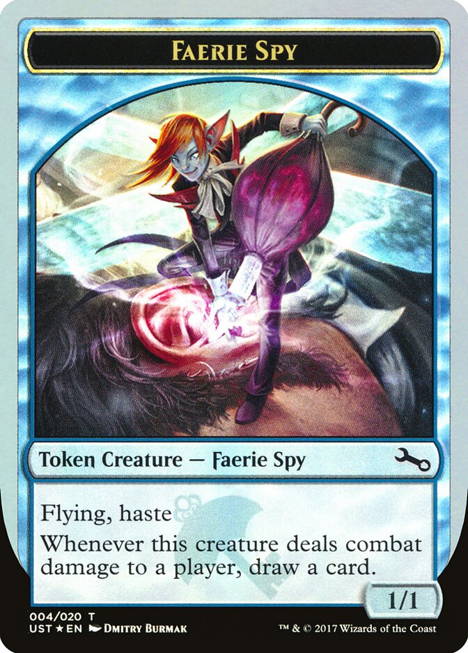Faerie Spy Token (Unstable) Light Play Foil