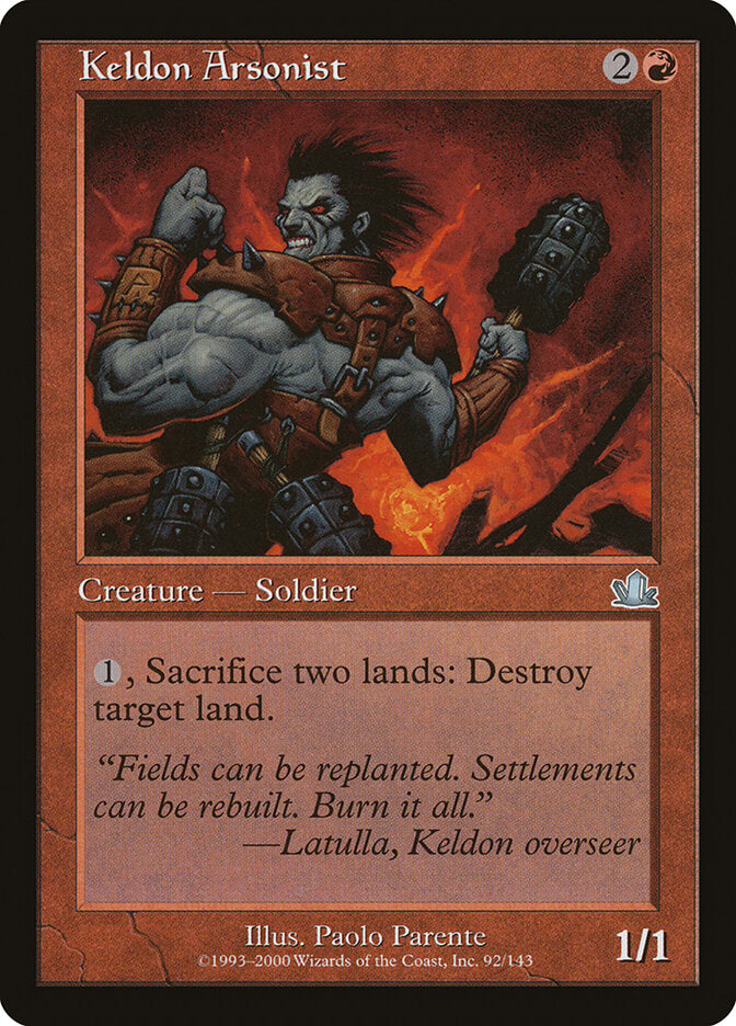 Keldon Arsonist (Prophecy) Heavy Play Foil