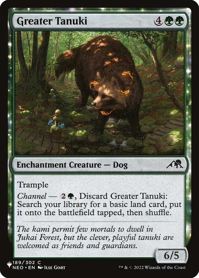 Greater Tanuki (The List) Near Mint
