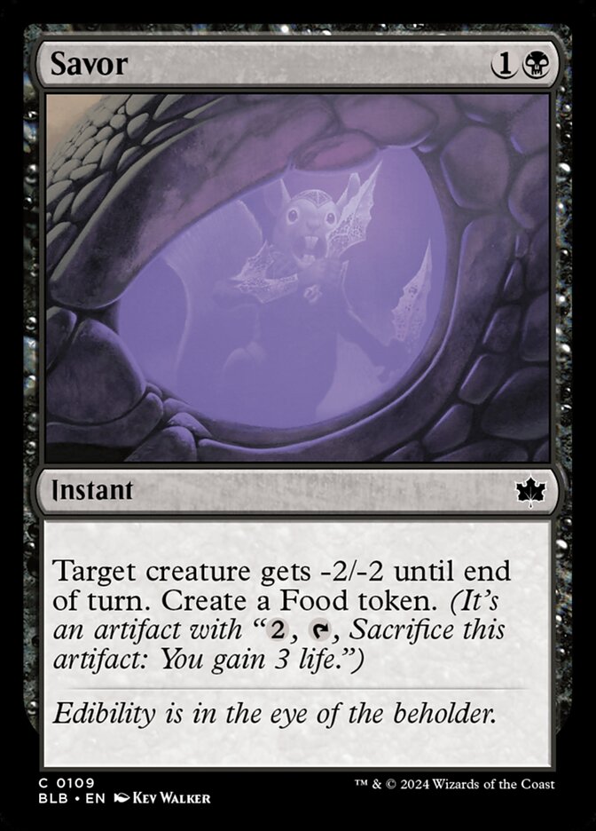 Savor (Bloomburrow) Light Play Foil