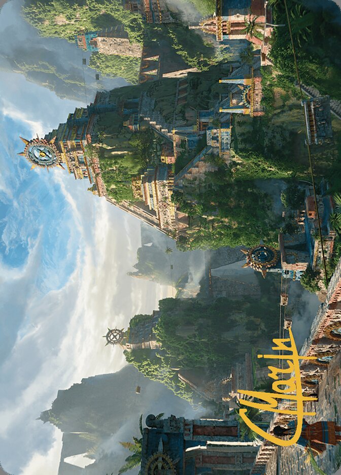 Clifftop Retreat Art Card (Art Series: The Lost Caverns of Ixalan) Near Mint