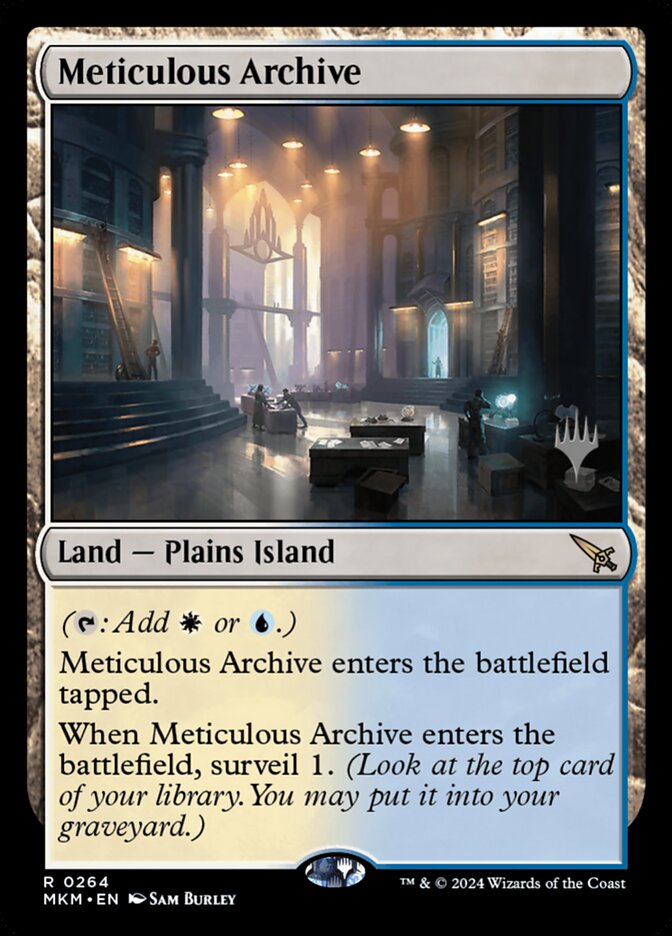 Meticulous Archive (Promo Pack: Murders at Karlov Manor) Light Play Foil