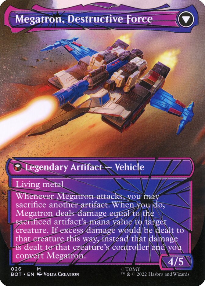 Back face of Megatron, Destructive Force