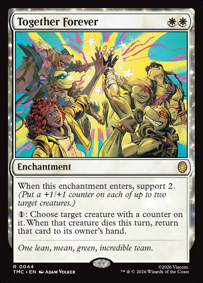 Together Forever (Surge Foil) (Commander: Teenage Mutant Ninja Turtles) Near Mint Foil