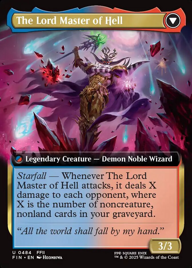 Back face of The Lord Master of Hell