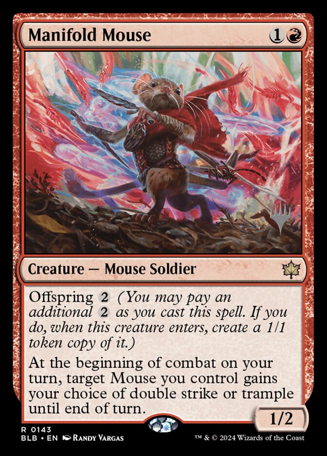 Manifold Mouse (Promo Pack: Bloomburrow) Near Mint Foil