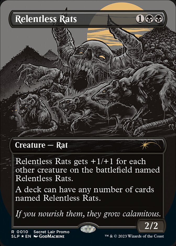 Relentless Rats (010) (Secret Lair Showdown) Light Play