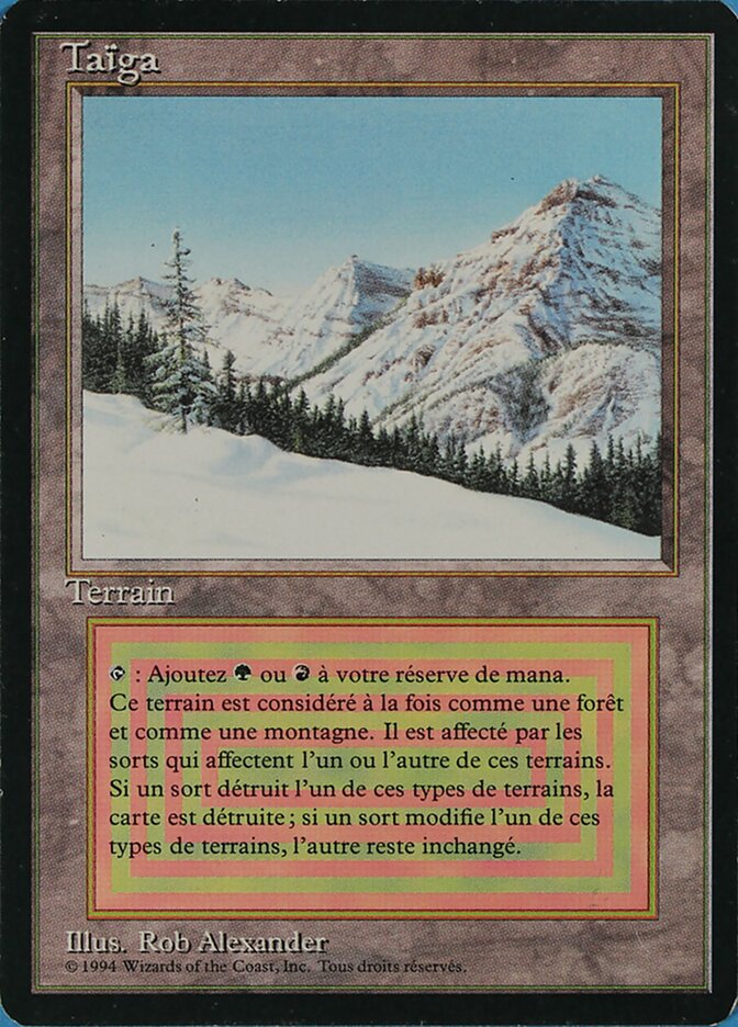 Taiga (Revised Edition (Foreign Black Border)) Near Mint German
