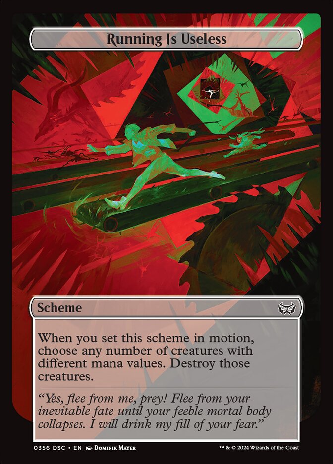 Running Is Useless (Commander: Duskmourn: House of Horror) Near Mint