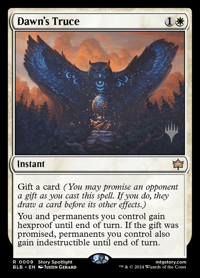 Dawn's Truce (Promo Pack: Bloomburrow) Light Play
