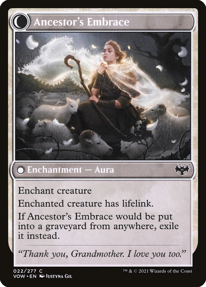 Back face of Ancestor's Embrace