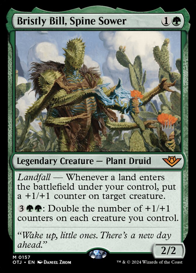 Bristly Bill, Spine Sower (Promo Pack: Outlaws of Thunder Junction) Near Mint Foil
