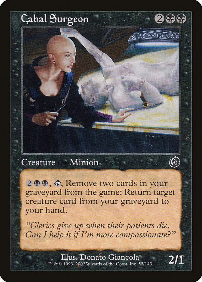 Cabal Surgeon (Torment) Heavy Play Foil