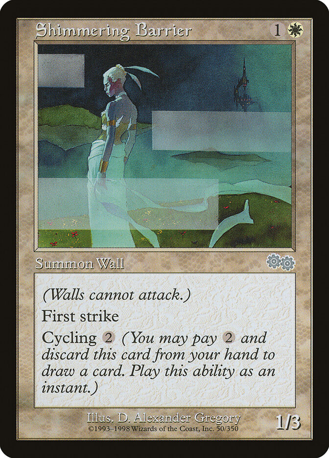 Shimmering Barrier (Urza's Saga) Near Mint