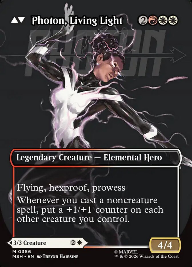 Back face of Photon, Living Light