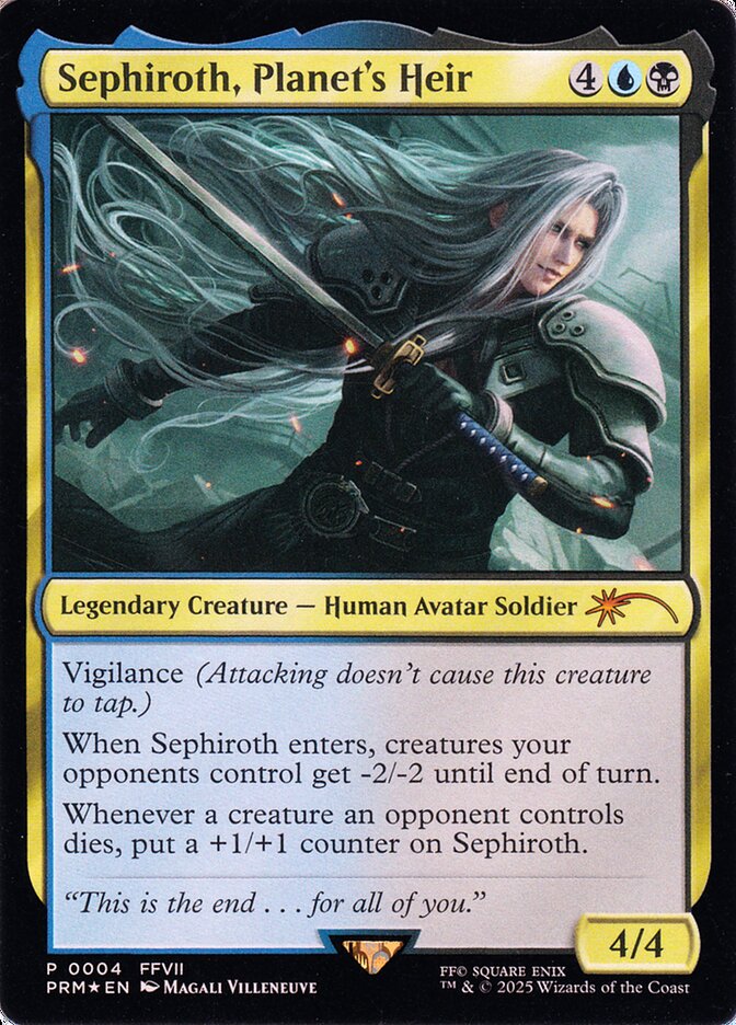 Sephiroth, Planet's Heir (Costco Bundle) (Promos: Unique and Miscellaneous) Medium Play Foil