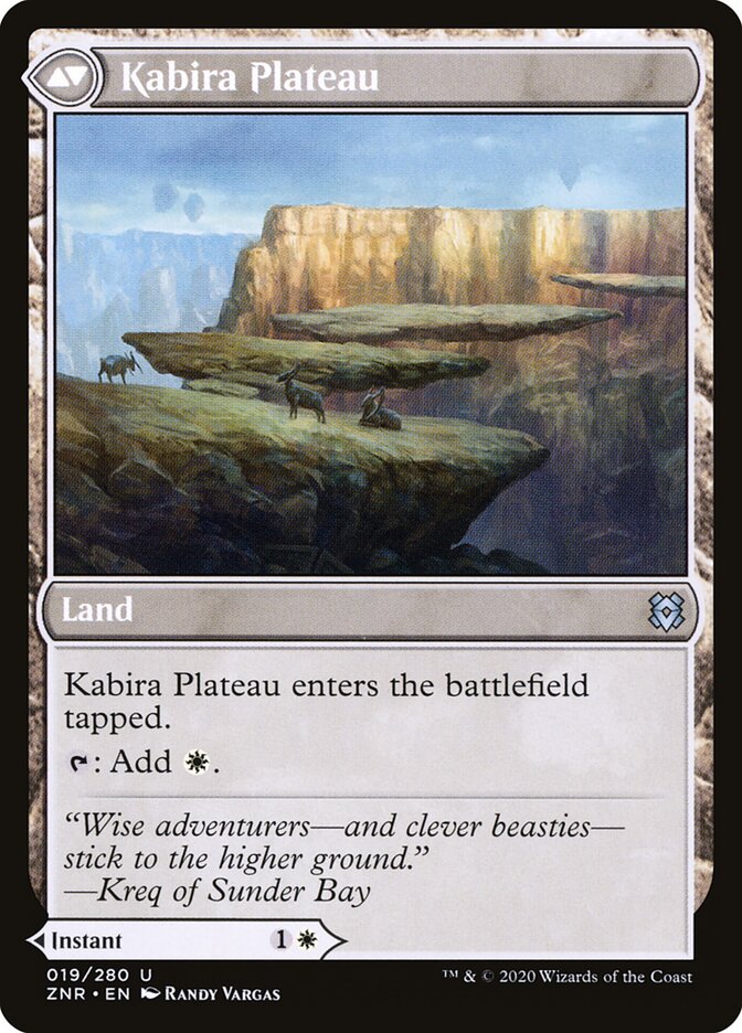 Back face of Kabira Plateau